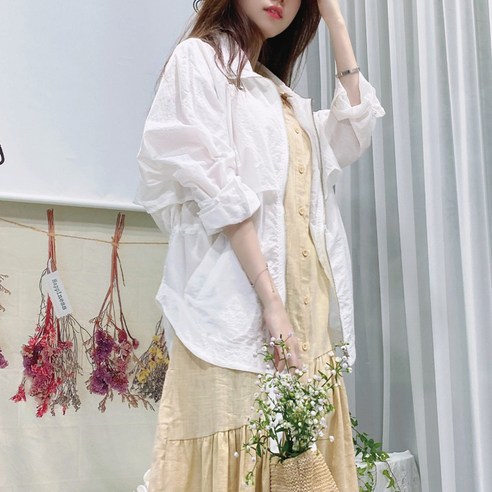 세인트이브 베이직 루즈핏 스트링 야상 바람막이 점퍼 2755