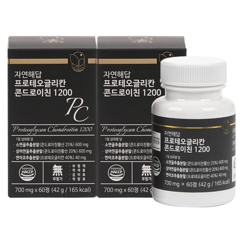 자연해답 프로테오글리칸 콘드로이친 1200, 10박스, 60정