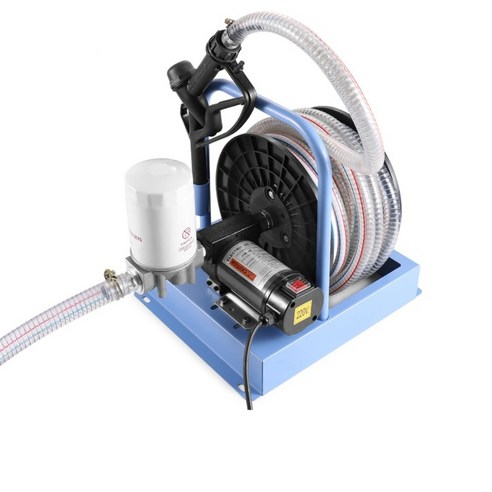 소형 자동 주유기 오일 펌프 유조선 등유 계량 12v24v220v 디젤, 24V릴펌프TN+셀프건+유량계, 1개