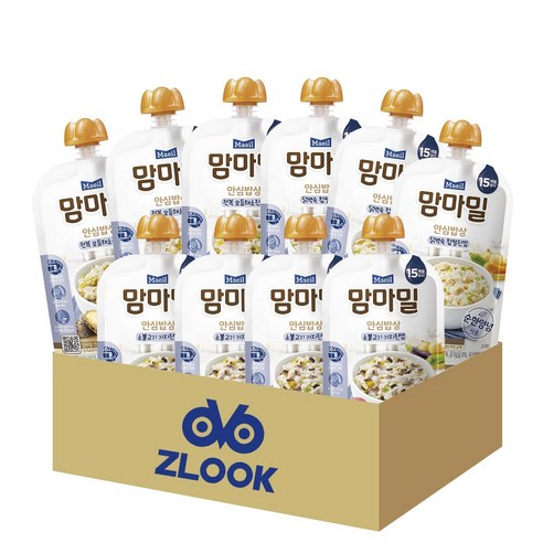매일유업 맘마밀 안심이유식 15개월 3종 (총10개), 1세트, 소불4+닭백숙3+전복3, 140g