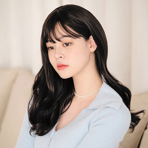 가발매니아 루시아 59cm 더썸위그 통가발(하이소프트사), 내츄럴블랙