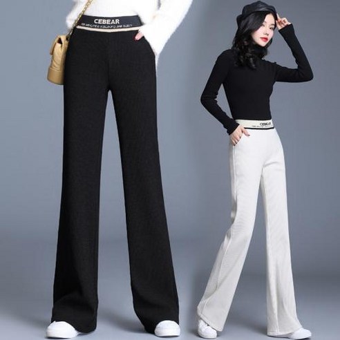 뉴욕멋쟁이 케비어 여성 밴딩 바지: 쫀쫀하고 날씬한 여성용 바지