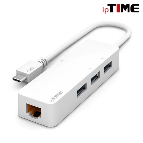 ipTIME U1003C 타입C+USB3.0허브/유선랜카드/기가비트/3포트 확장/추천