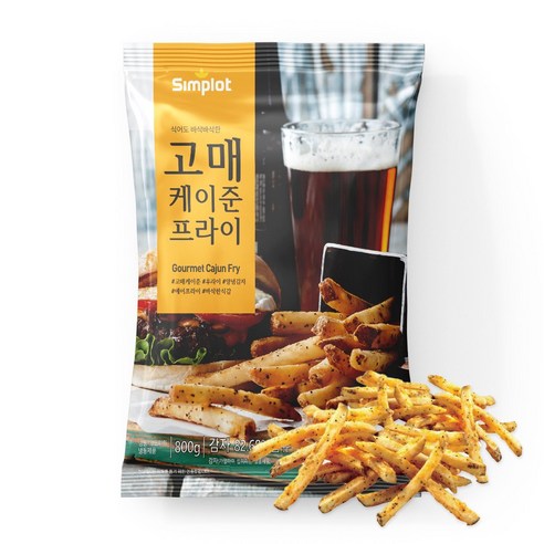 바삭바삭 고메 케이준 프라이, 완벽한 간식의 탄생 맘스터치감자튀김