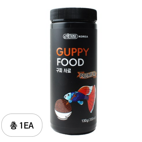 ISTA 구피 사료, 130g, 1개