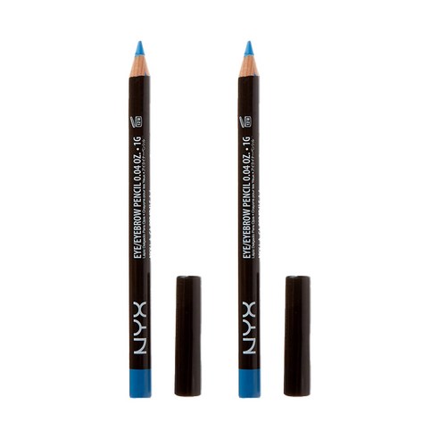 엔와이엑스 NYX 아이 앤 아이브로우 펜슬, Electric Blue, 2개