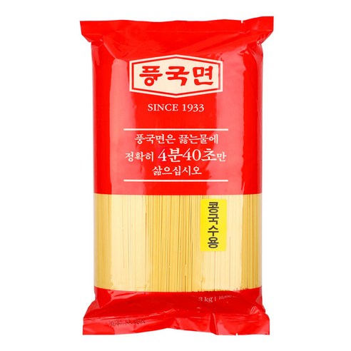 풍국면 콩국수면 (박스), 3kg, 4개