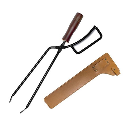 벽난로 화재 집게 또는 요리 집게 요리 그릴 또는 음식 빵 디저트 서빙을 위한 헤비 듀티 스테인레스 스틸 주방, 철, 425X130mm, 금속