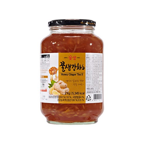 꽃샘식품 꿀생강차S 2kg, 1개입, 1개