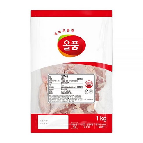 올품 냉장 냉동 국내산 닭다리살 5kg (1kg X 5팩) 통정육2 순살, 1. 냉장 통정육 1kg(5봉), 5개