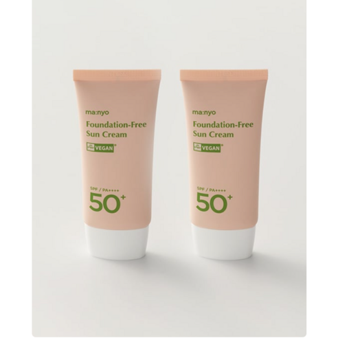 마녀공장 파데 프리 선크림 SPF50+ PA++++, 2개, 50ml