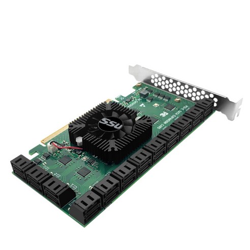 SSU 24 포트 SATA PCI Express X16 컨트롤러 SATA PCI-E 어댑터 PCIE 카드 PCIe에 SATA3 확장 카드에 추가, 보여진 바와 같이, 하나