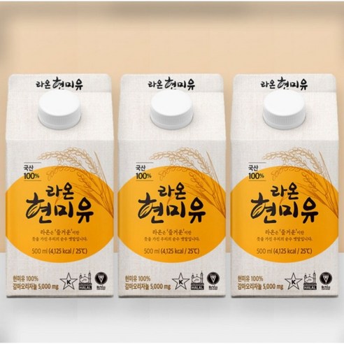볶음 튀김 드레싱 모두 사용하는 라온 현미유 (500mlx3개) 국내산미강유, 3개, 500ml