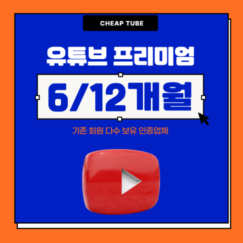 유튜브 프리미엄+유튜브 뮤직 6개월 12개월 도서/음반/DVD Best Top5