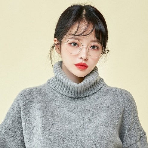 멜라크메 국산 동글이 남자 여자 골드 안경테 자외선 전자파 블루라이트 3세대 근적외선 차단렌즈