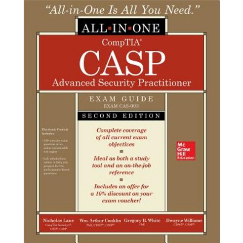 Casp+ Comptia Advanced Security Practitioner Certification All-In-One Exam Guide Second Edition (Ex... Paperback, McGraw-Hill Education
