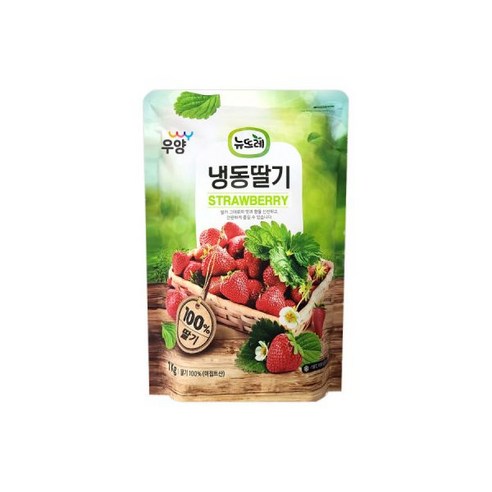 우양 뉴뜨레 이집트산 딸기 홀 1kg 냉동과일, 1개