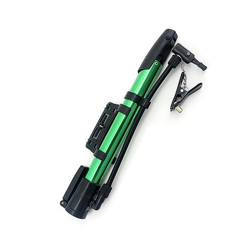 휴대용 펌프 일자형 공 자전거 공기주입 다용도펌프, 1개