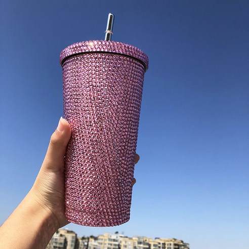 ZZJJC 아이디어 보온병 아이디어 텀블러 아웃도어 보온병, 핑크색, 500ml