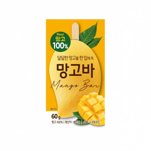 달달한 한입쏙 망고바 60g x 10개