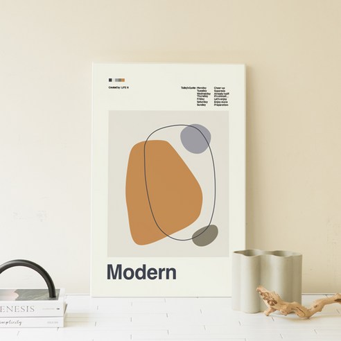 접고 보관이 편리한 접이식 액자테이블 직사각형(M) 72cmX48cm, 옵션7_모던