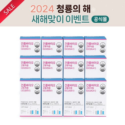 [새해 특가] [정품 12개월 고투카원 38% 할인] 식약처인정 식후혈당감소 건풍바이오 고투카원 12개월, 90개, 12개 Best Top5