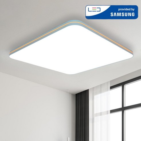 LED 국산 초슬림 포미 골드 방등 60W 삼성칩 조명 플리커프리 주광색, 화이트