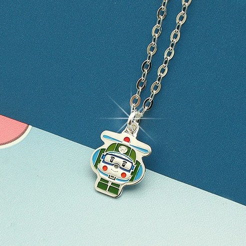 [쿨젬] 925정품실버 미아방지 스마트헬리 목걸이