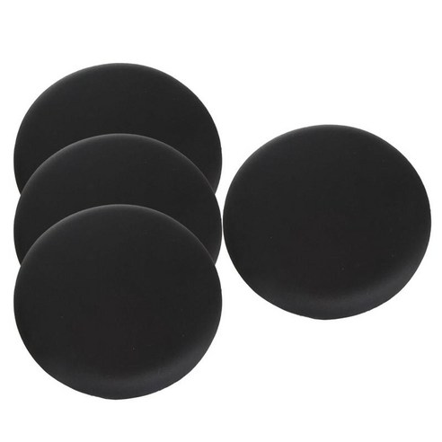 2 조각 barstool 커버 라운드 방수 폴리 에스터 의자 호텔 용 의자 쿠션 슬립 커버, 검은 색, 폴리에스터