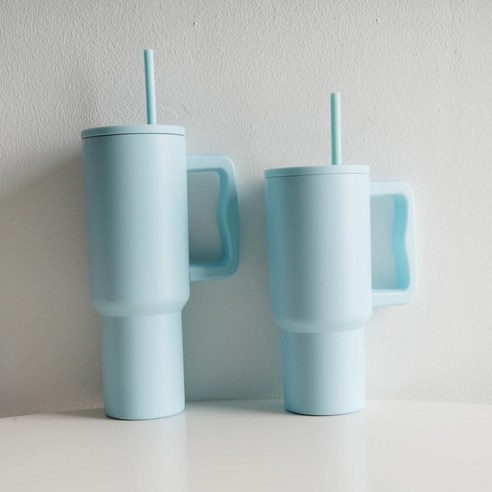 1.18리터 텀블러 대용량 손잡이 보온보냉, 1180ml, 블루, 1개