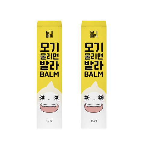 모기 물리면 발라밤 가려움 완화 벌레밤 모기밤 15ml, 2개