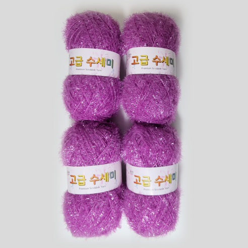 울클럽 별꽃수세미 만들기 DIY 고급수세미실 80g 4볼세트 (총 320g), 179바이올렛, 1개