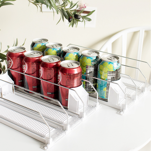 캔 음료수 디스펜서 정리대 3단, 38cm, 1개