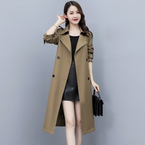 DFMEI 여성용 재킷 코트 봄과 가을 새로운 스타일 중간 길이 짧은 고급 인기있는 코트 올해