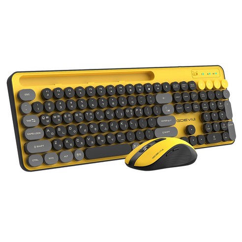 정숙하고 효율적인 작업 환경을 위한 완벽한 선택, 지데빌 저소음 무선 키보드 마우스 세트