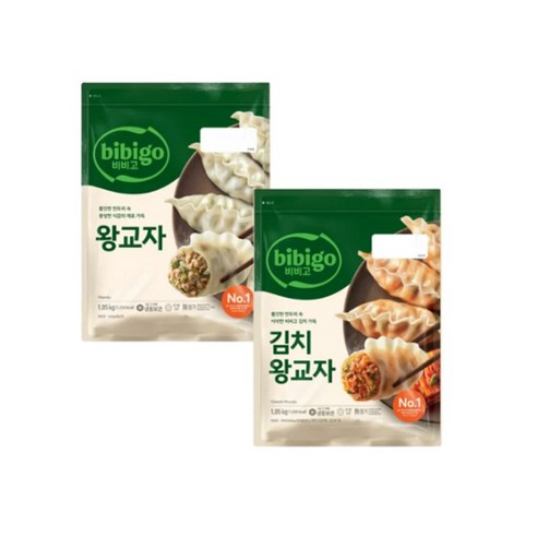 CJ 비비고 왕교자만두1050g+김치왕교자1050g, 2세트, 1.05kg