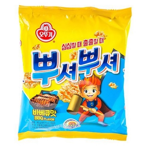 오뚜기 뿌셔뿌셔 바베큐맛 90g 10개