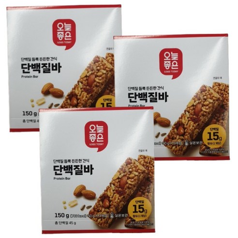 오늘좋은 단백질바, 3개, 50g