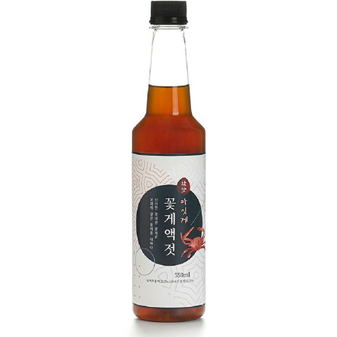 국내산 프리미엄 꽃게 꽃게액젓 천연 조미료 파김치 액젓 550ml, 1개