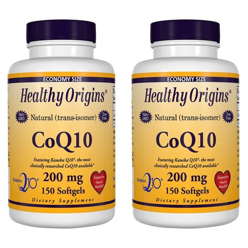헬시오리진스 CoQ10 100mg 소프트젤 글루텐 프리 무설탕, 150정, 2개