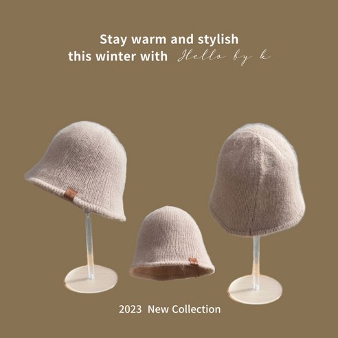 헬로우바이케이 겨울 버킷햇 여자 모자 벙거지 토끼 털은 따뜻하고 스타일리쉬한 겨울을 즐길 수 있는 제품입니다.