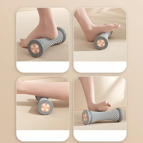 벨로리스 발 마사지 롤러 지압기 발바닥 종아리 지압, 핑크, 1개