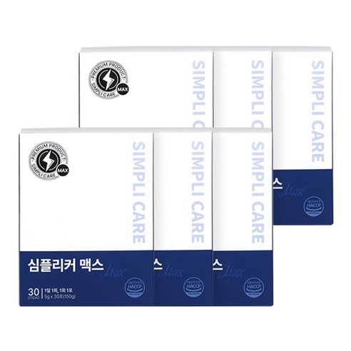 심플리커 맥스 남자 활력 필수 6대 성분 특허원료 마카 아르기닌 아연 야관문 흑마늘 고함량 건강환, 6개월분, 6개