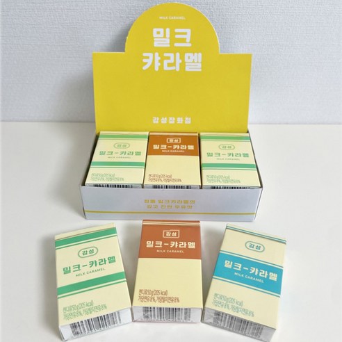 추억의과자 감성 밀크카라멜50g x 12케이스, 12개, 50g