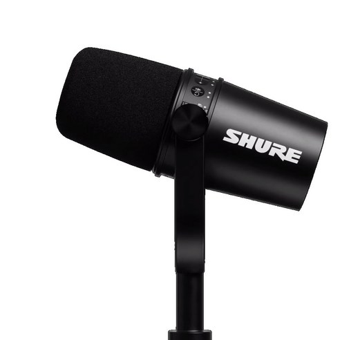 SHURE 슈어 MV7 다이나믹 마이크 유튜브 방송용 마이크 1인 미디어 [삼아정품/오늘출발]