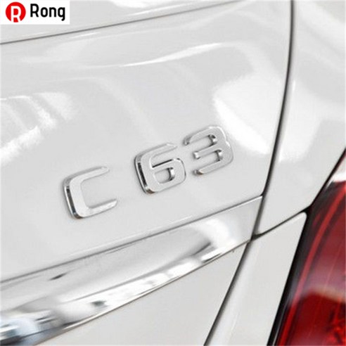 Rong 벤츠 엠블럼 뒷부분 엠블럼 E300L 엠블럼 GLC 엠블럼 C260L 엠블럼 E260L 알파벳 엠블럼 벤츠Mercedes-Benz AMG 튜닝 C200 인테리어 엠블럼, 하나, [C63] 원차가 일치하다