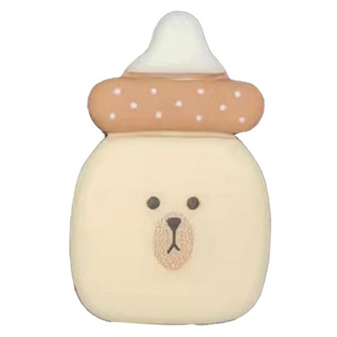 1PCS 수 지 만화 냉장고 마그네틱 스티커 아이스크림 곰 사탕 토끼 귀 비스킷 우유 병 마우스 도넛 냉장고 자석, 라이트 그린, 하나