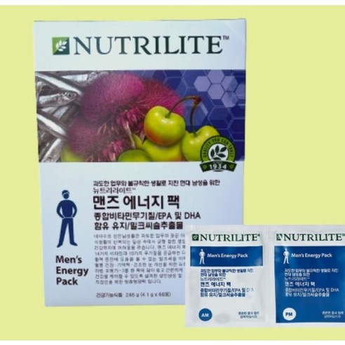 뉴트리라이트 맨즈 에너지 팩 비타민, 315g, 60개