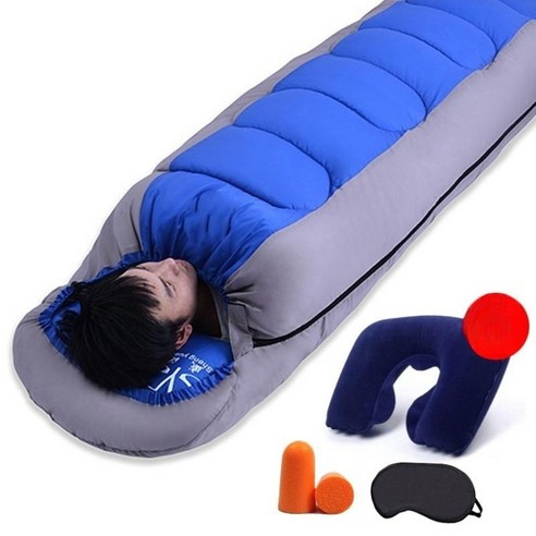 야외 캠핑 침낭 1인용 방수 일반형