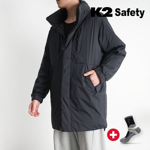 K2 롱패딩 남성 자켓 경량 점퍼 바람막이 생활방수 + V존특허 양말